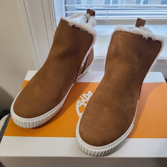 Timberland Shoes - Skyla Bay Pull On Boot Medium Brown Nubuck 8.5